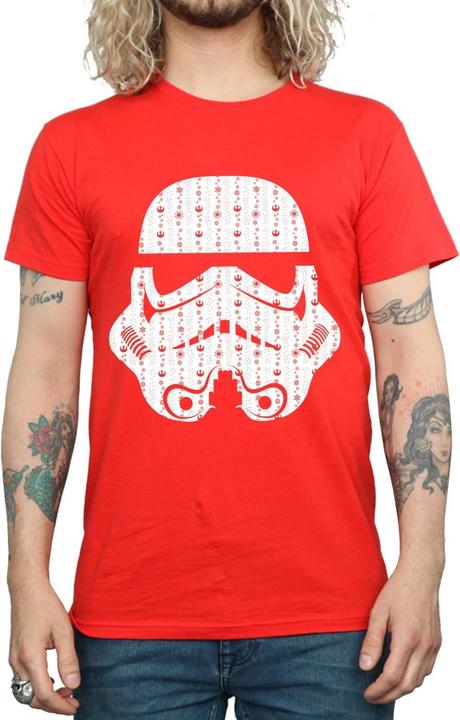 Immagine prodotto Star Wars Christmas Stormtrooper Helmet Maglietta Uomo (3XL)