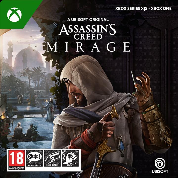 Actual product image Microsoft Xbox Assassins Creed Mirage Std Edt Download Code (Xbox One X, Xbox One S, Xbox Series S, Xbox Series X)