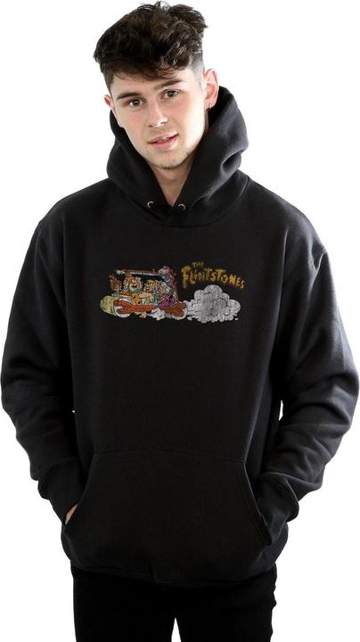 Immagine prodotto The Flintstones Family Car Distressed Felpa con Cappuccio Uomo (XL)