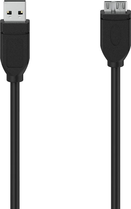 Hama Micro-USB-Kabel, USB 3.0, 5 Gbit/s, 0,75 m (0.75 m, USB 3.2 Gen 1)