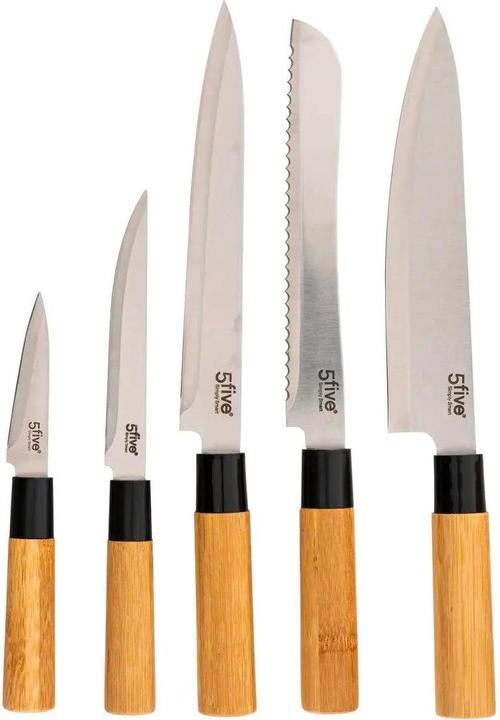 Actual product image 5Five Set of knives and kitchen utensils - bamboo - 11 pieces