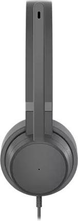 Produktbild Lenovo GXD1C99243 headphones/headset Wired Head-band Calls/Music USB Type-C Grey (ANC, Kabelgebunden)