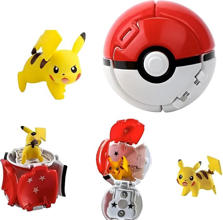 Actual product image Pokémon Throwing ball set with a Pokeball Pikachu and Poke Ball