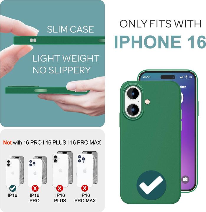 Produktbild Nalia Matt Silikon Hülle (Apple iPhone 16)