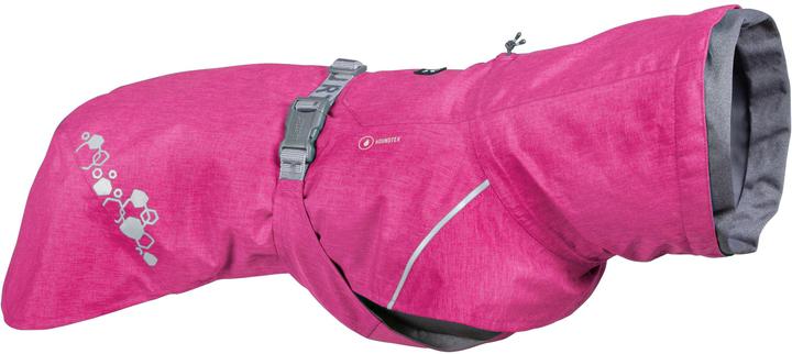 Actual product image Hurtta Monsoon V2 Eco Pink mackintosh, 65 cm (65, Dog raincoat)