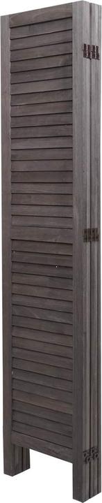 Produktbild Mendler Paravent HWC-G30, Trennwand Sichtschutz Raumteiler, Shabby-Look 170x200cm - grau-braun