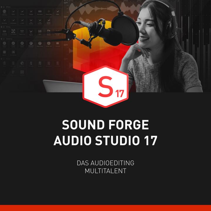 Magix SOUND FORGE Audio Studio 17 Download Code (1 User, 1 Devices/Users, unlimited)