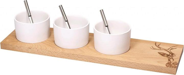 Produktbild Kadastar ApéroSet Hirsch Zoomgross, Buche, 50 x 14 x 2 cm