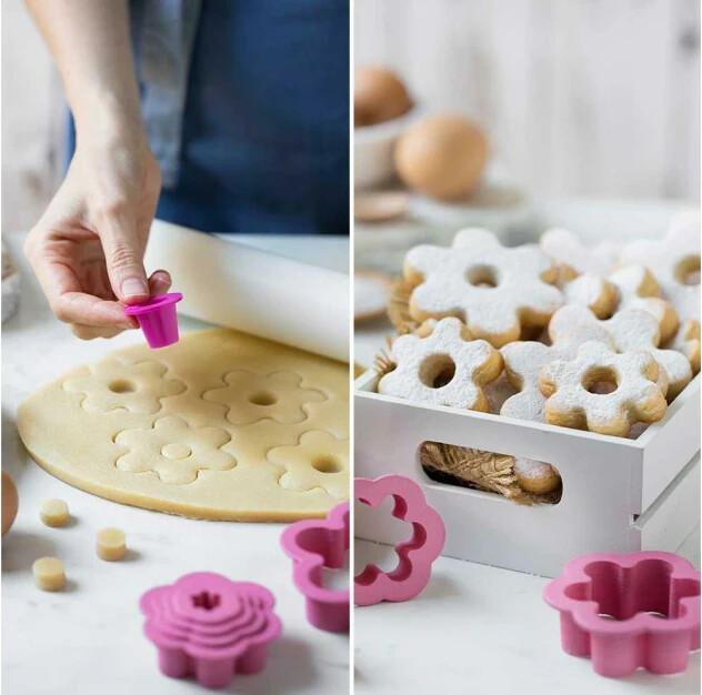 Image du produit Decora Set d'emporte-pièces pour biscuits, 6 pièces, fleur