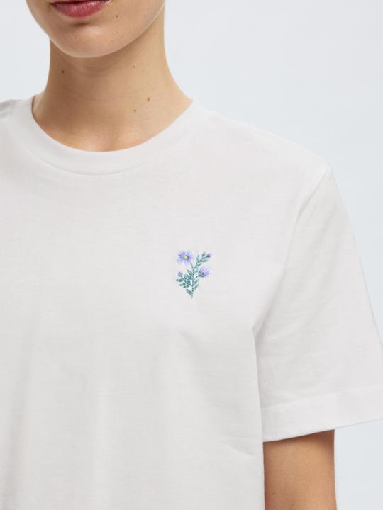 Produktbild Selected Femme Besticktes T-Shirt mit Rundhalsausschnitt (S)
