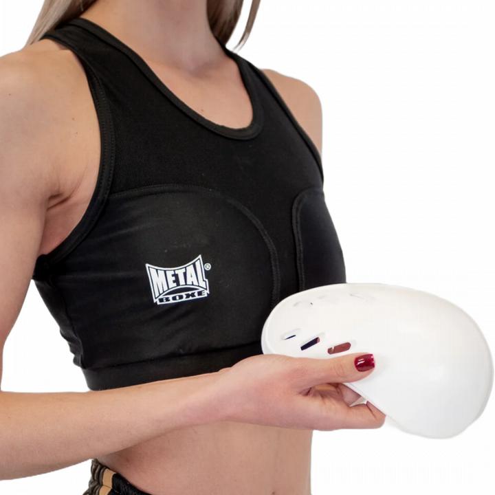 Image du produit MetalBoxe Protège Poitrine à Coques Amovibles (XL)