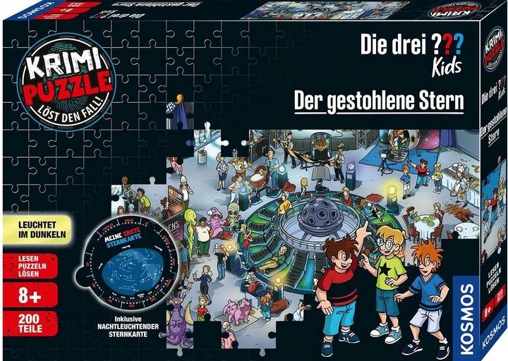 Actual product image Kosmos Mystery Puzzle The Three??? Kids - The Stolen Star (200 pieces)
