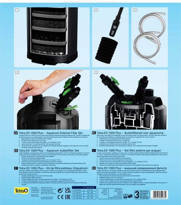 Produktbild Tetramin EX 1000 Plus Aussenfilter Komplettset (300 l, Aussenfilter, Meerwasser)