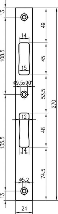 Produktbild MSL Flachschliessbleche B-19421 (Schliessblech)