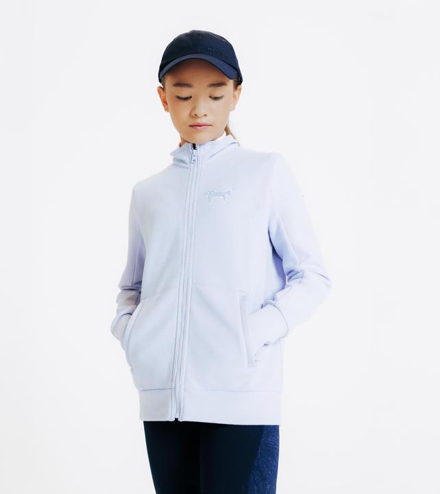 Actual product image Fouganza Reit-Sweatjacke 500 Kinder lila (12, 13, 14)