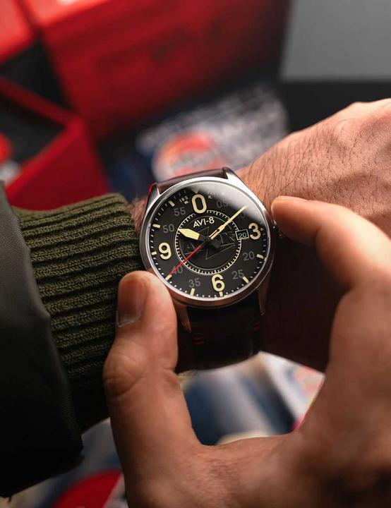 Actual product image AVI-8 AV-4090-08 (Pilot watch)