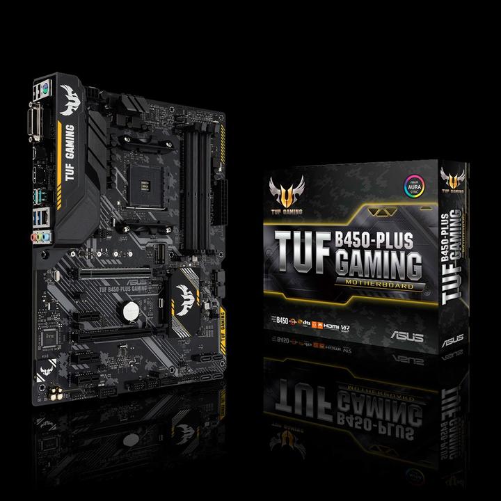 Produktbild ASUS TUF B450 Plus Gaming (AM4, AMD B450, ATX)