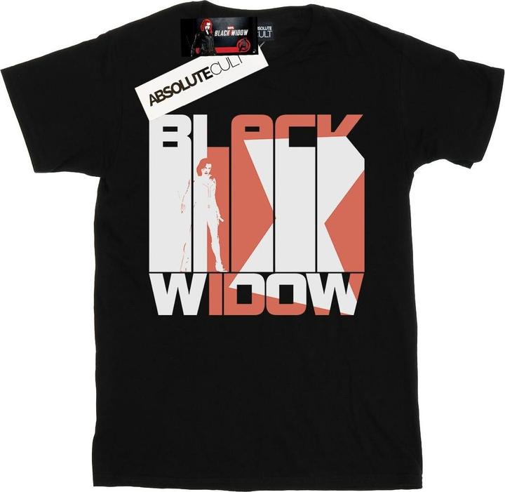 Black Widow Film Bars Logo TShirt