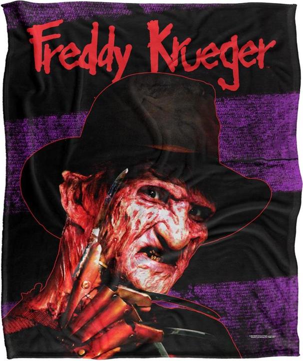 Actual product image Dick Smith Headshot Freddy Krueger Blanket (152 x 127 cm)