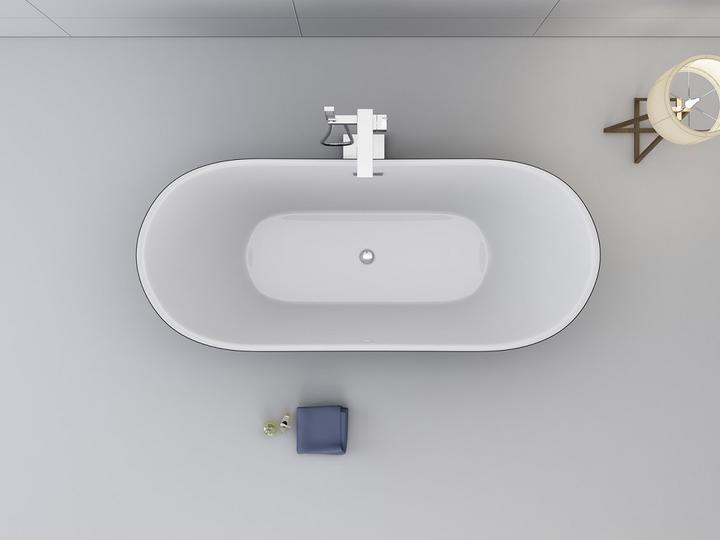Immagine prodotto Jet-Line Vasca da bagno LAUSANNE II nera (170 cm, 80 cm)