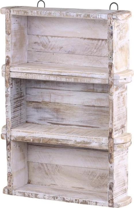 Chic Antique Wall Shelf Old Brick Shape Shelf, White (9 x 30 x 45 cm)
