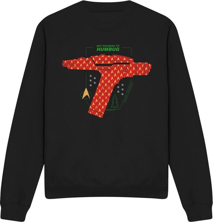 Star Trek: The Original Series Phaser Set To Humbug Sweatshirt weihnachtliches Design