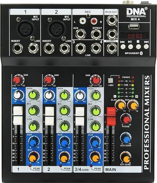Produktbild DNA MIX 4 - Mikser audio USB MP3 analogowy 4 kanały