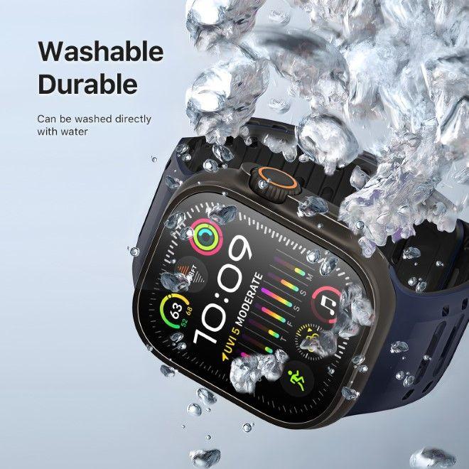 Produktbild Dux Ducis CS Armband (49 mm, 45 mm, 46 mm, 44 mm, 42 mm, Silikon, Apple Watch Series 5, Apple Watch Series 4, Apple Watch Series 3, Apple Watch Ultra 2, Apple Watch Series 8, Apple Watch Series 6, Apple Watch SE (2022/2023), Apple Watch Series 7, Apple Watch Series 9, Apple Watch Ultra, Apple Watch Series 10)