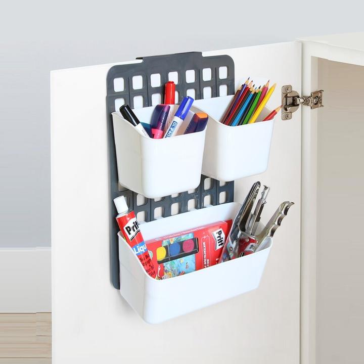 Image du produit Triton Sac de rangement suspendu, organiseur, plastique, blanc