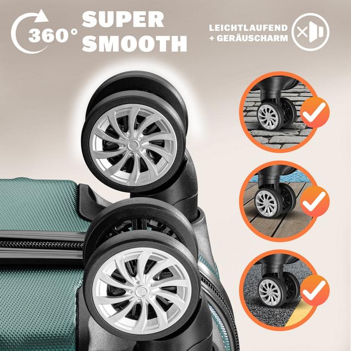 Actual product image Monzana Suitcase set (89 l, Hand luggage (up to 50 litres), M (50 - 90l), L (90 - 115l))