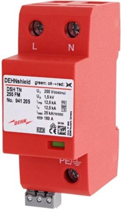 Actual product image Dehn SOEHNE Combination arrestor shield DSH TN 255 Type 2