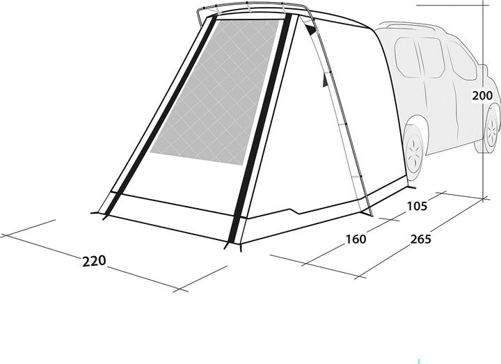 Actual product image Outwell Sandcrest S (Awning, 4.80 kg)
