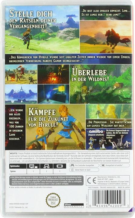 Image du produit Nintendo Légende de Zelda Breath of the Wild (Switch, DE)
