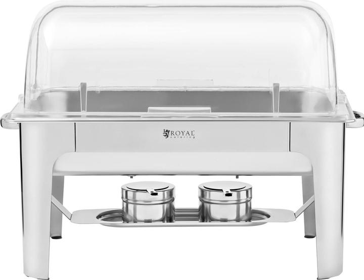 Produktbild Royal Catering Chafing Dish Warmhaltebehälter Rechaud GN 1/1 8,5 L breiter Stand