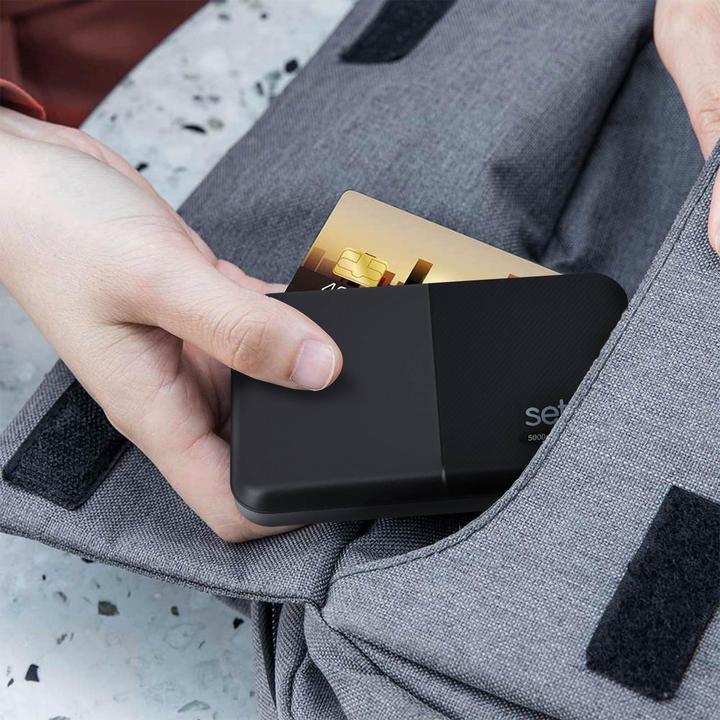 Actual product image Setty 5000mAh powerbank with 2x 1A USB ports (5000 mAh)