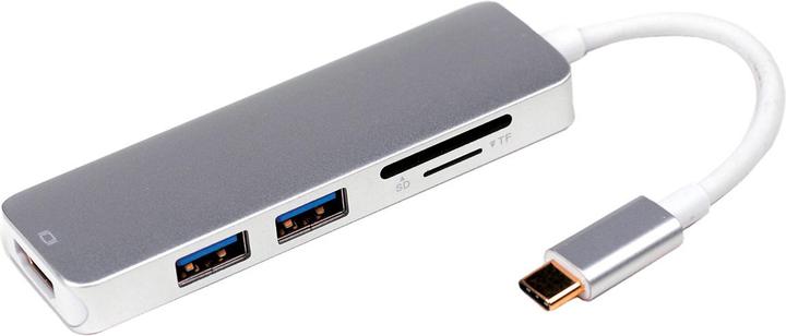 Produktbild Roline Dockingstation USB Typ C, 4K HDMI, USB 3.0, SD/MicroSD (USB-C, 3 Ports)