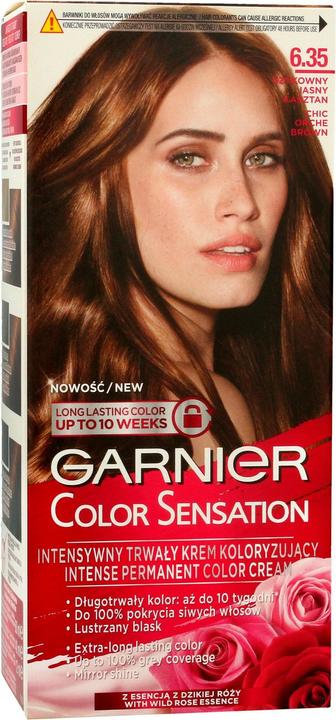 Garnier Color Sensation Hair Dye 6.35 Chic Bright Chestnut (6.35 Chic Bright Chestnut)