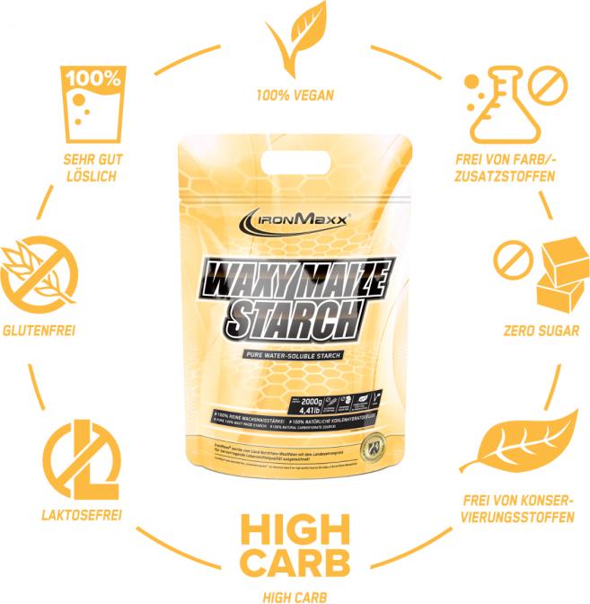 Actual product image IronMaxx Waxy Maize Starch (Neutral, 1 pcs., 2000 g)