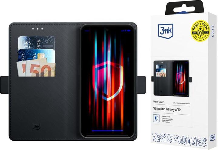 Actual product image 3MK Wallet Case Sam A05s czarny/black (Samsung Galaxy A05s)