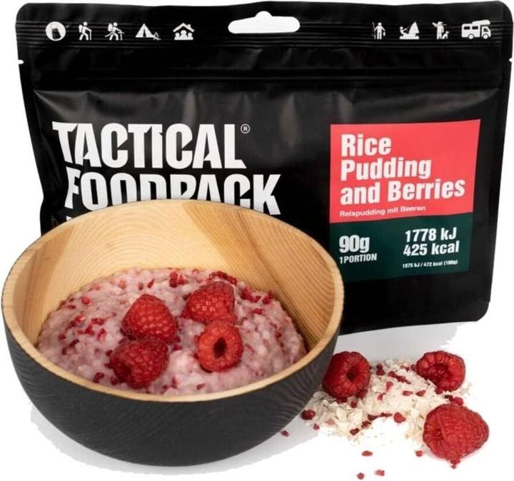 Actual product image Tactical Foodpack Rice Pudding and Berries (90 g)