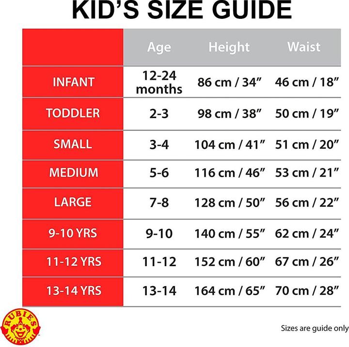 Actual product image Rubies Nemo & Dorie Kostüm Box für Kinder (98)