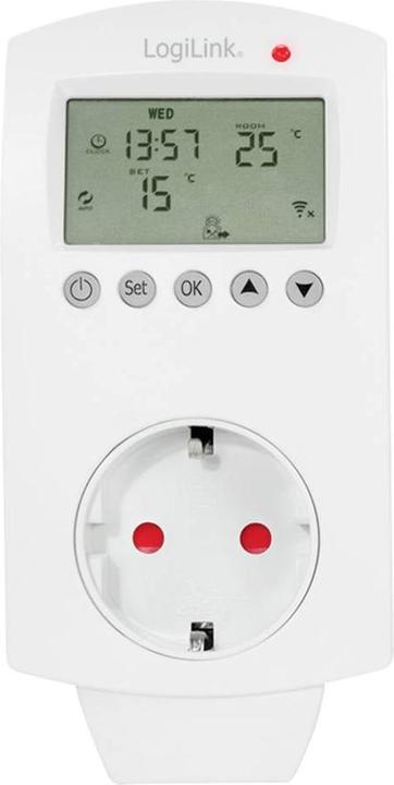 Productafbeelding LogiLink Smart Home Wi-Fi Thermostaat Stopcontact