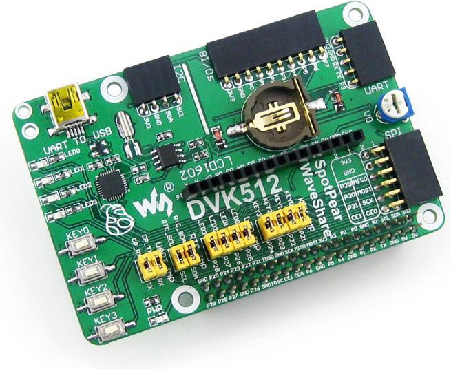 Actual product image WaveShare SpotPear expansion board for Pi B+ (Add-on)