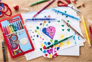 Actual product image STABILO Trio 2in1 felt tip pen (Multicoloured, 10 x)