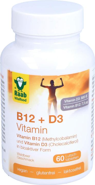 Produktbild Raab Vitamin B12 & D3 (60 Stück, Tabletten, 90 g)