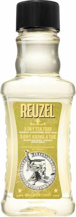 Reuzel 3-IN-1 Tea Tree Shampoo (100 ml, Flüssiges Shampoo)
