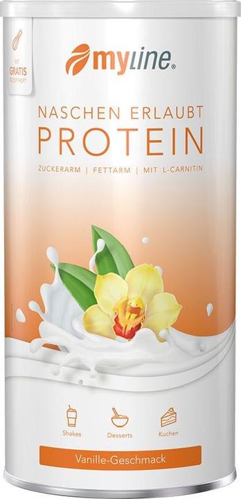 My Line Eiweiss mit L-Carnitin Pulver Vanille ohne Aspartam (1 Stück, Pulver, 400 g)