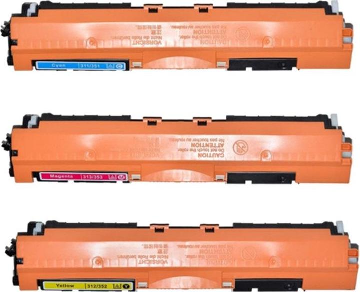 Actual product image Hermex Compatible HP LaserJet Pro 100 Color MFP M175nw laser toner (M, C, Y)
