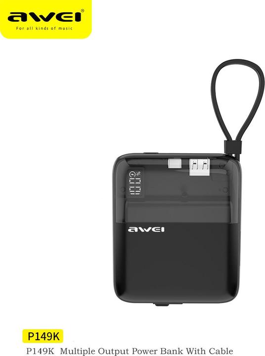 Produktbild Awei Powerbank (10000 mAh, 22.50 W, 22.50 Wh)