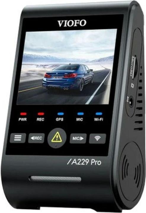 Immagine prodotto Viofo A229 Pro 3CH (Ricevitore GPS, Microfono incorporato, Display integrato, WiFi, Accelerometro, Visione notturna, 4K)